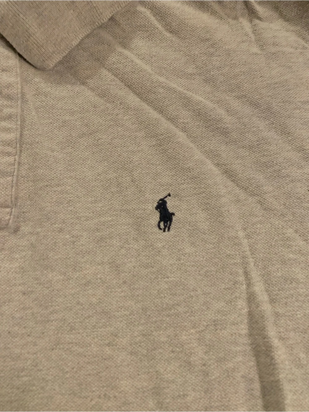 Polo by Ralph Lauren Men's Light Gray Polo Shirt extra large